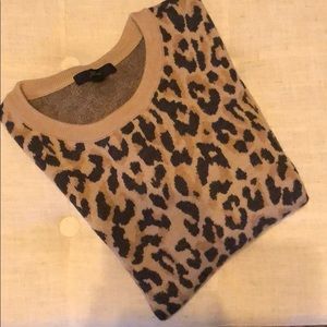 JCREW leopard sweater